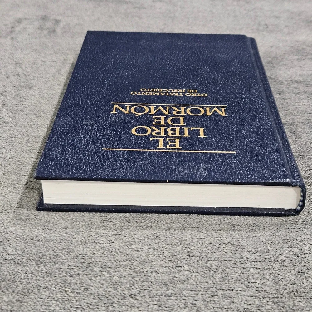 El‎ Libro de Mormon Spanish Book of Mormon 2002 Hardcover Navy Blue LDS Church